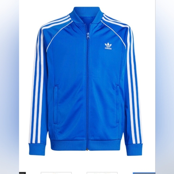 Adidas Royal Blue Track Jacket NEW W/O Tags - Picture 2 of 2
